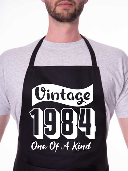 40th Birthday Vintage 1984 Age 40 Funny Apron Baking BBQ