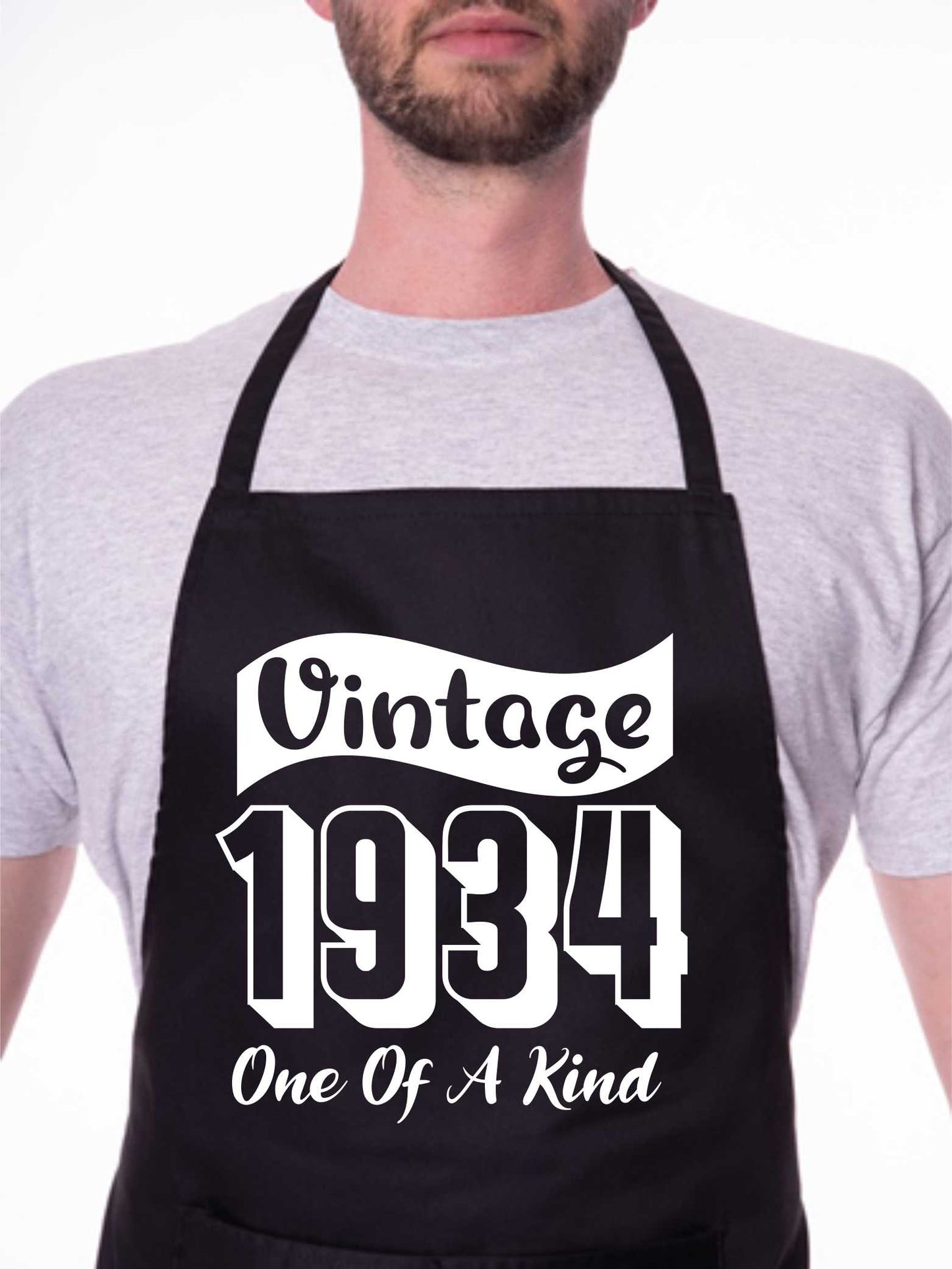 Vintage Birthday 1934 90th Birthday Funny Apron Novelty Baking BBQ