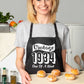 Vintage Birthday 1934 90th Birthday Funny Apron Novelty Baking BBQ
