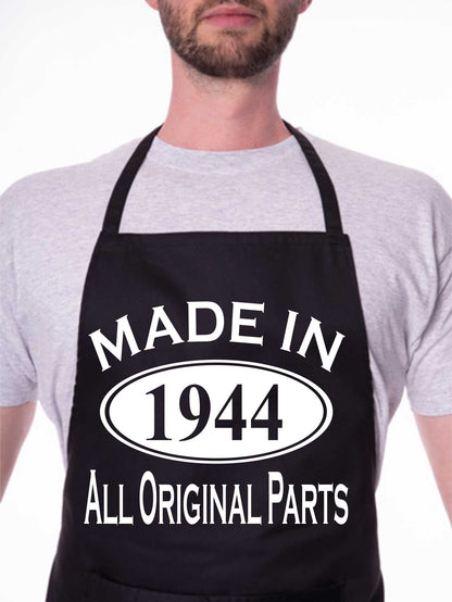 Made In 1944 80th Birthday BBQ Cooking Funny Novelty Apron