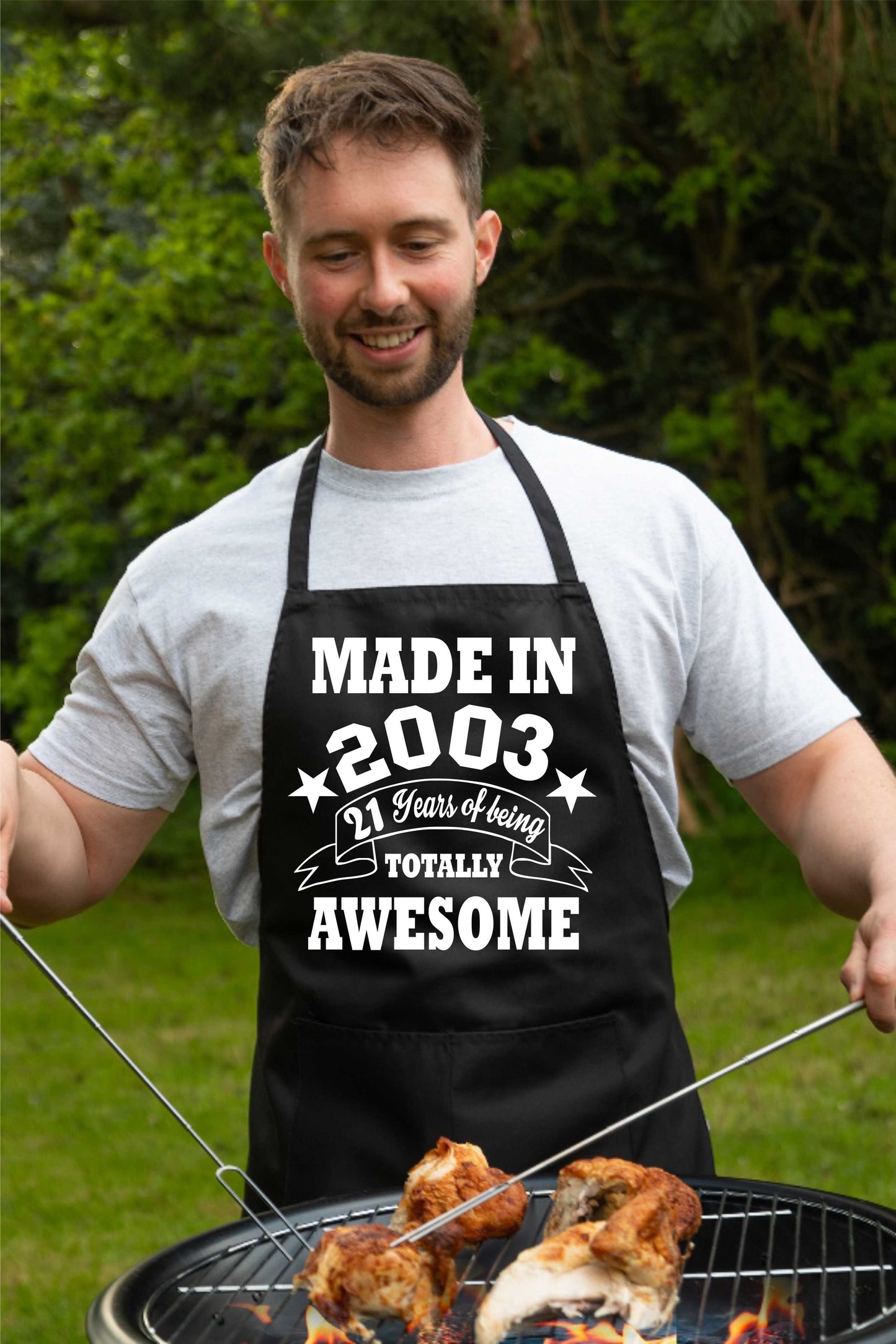 21st Birthday Made In 2003 BBQ Cooking Funny Novelty Apron