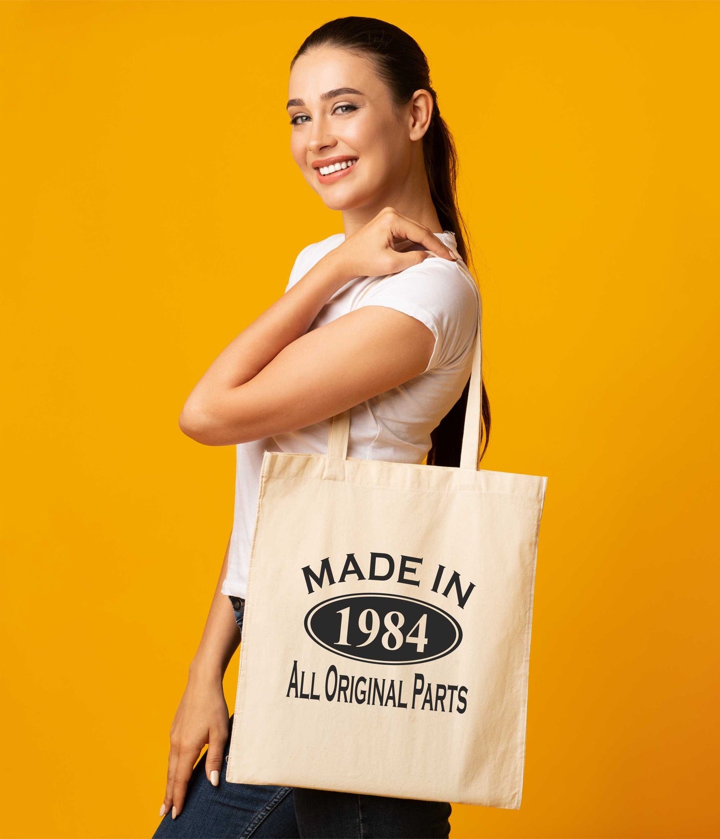 Print4u Shopping Tote Bag For Life Made In 1984 40th Birthday