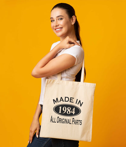 Print4u Shopping Tote Bag For Life Made In 1984 40th Birthday