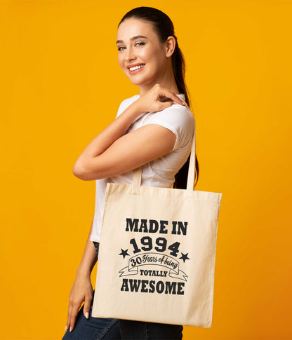 Made In 1994 30th Birthday Tote Bag Shopping Tote Reusable Bag For Life