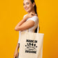 Made In 1944 Tote Bag  80th Birthday Shopping Tote Reusable Bag For Life