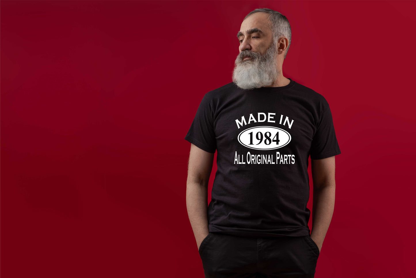 40th Men's Birthday T-Shirt Made in 1984 Tee Shirt Age 40 Birthday Gift for Men
