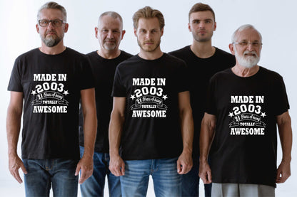 Made in 2003 21 Years of Being Awesome Men's T-Shirt 21st Birthday