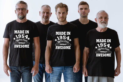Made in 1954 70 Years of Being Awesome Men's T-Shirt 70th Birthday