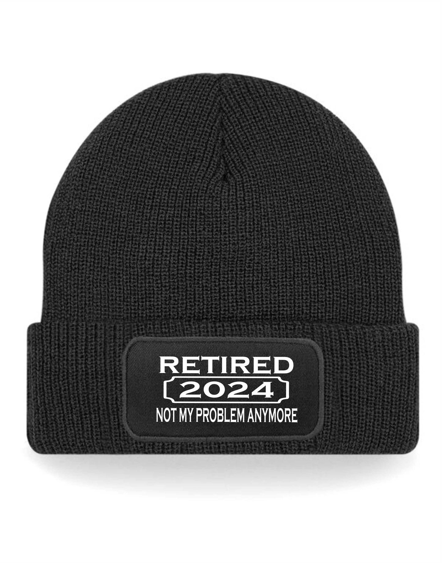 I Retired In 2024 Gift For Men Ladies Retirement Present Beanie Hat