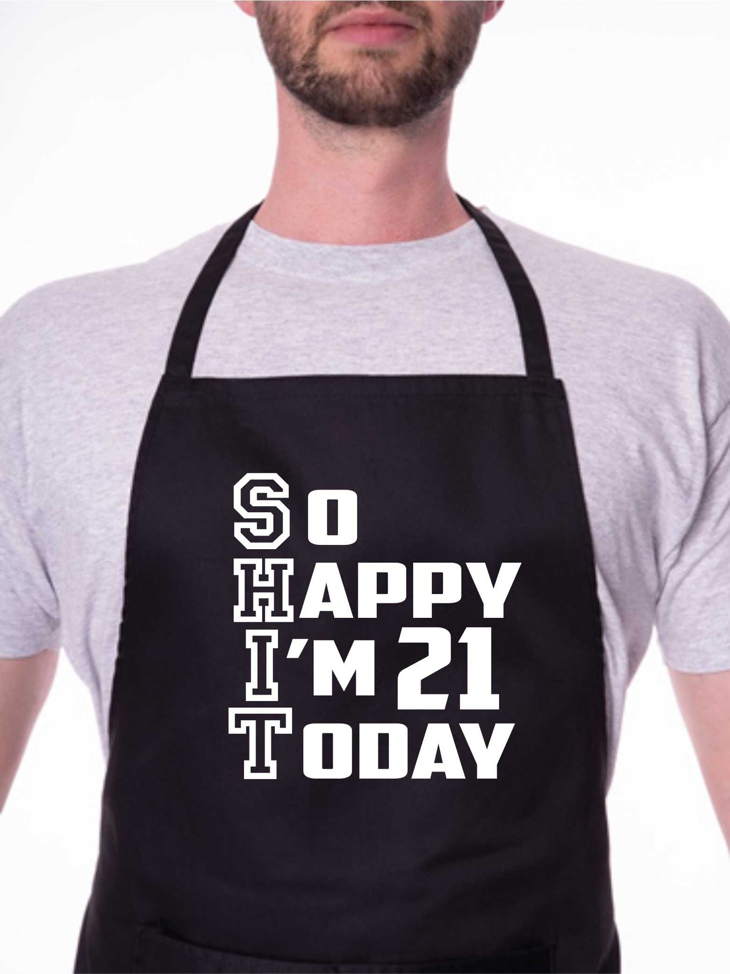 Apron Funny 21st Birthday Gift For Men & Ladies Turning 21 Present