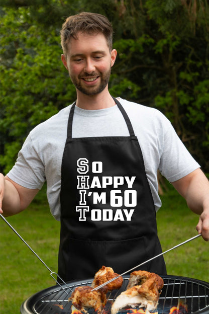 Apron Funny 60th Birthday Gift For Men & Ladies Turning 60 Present