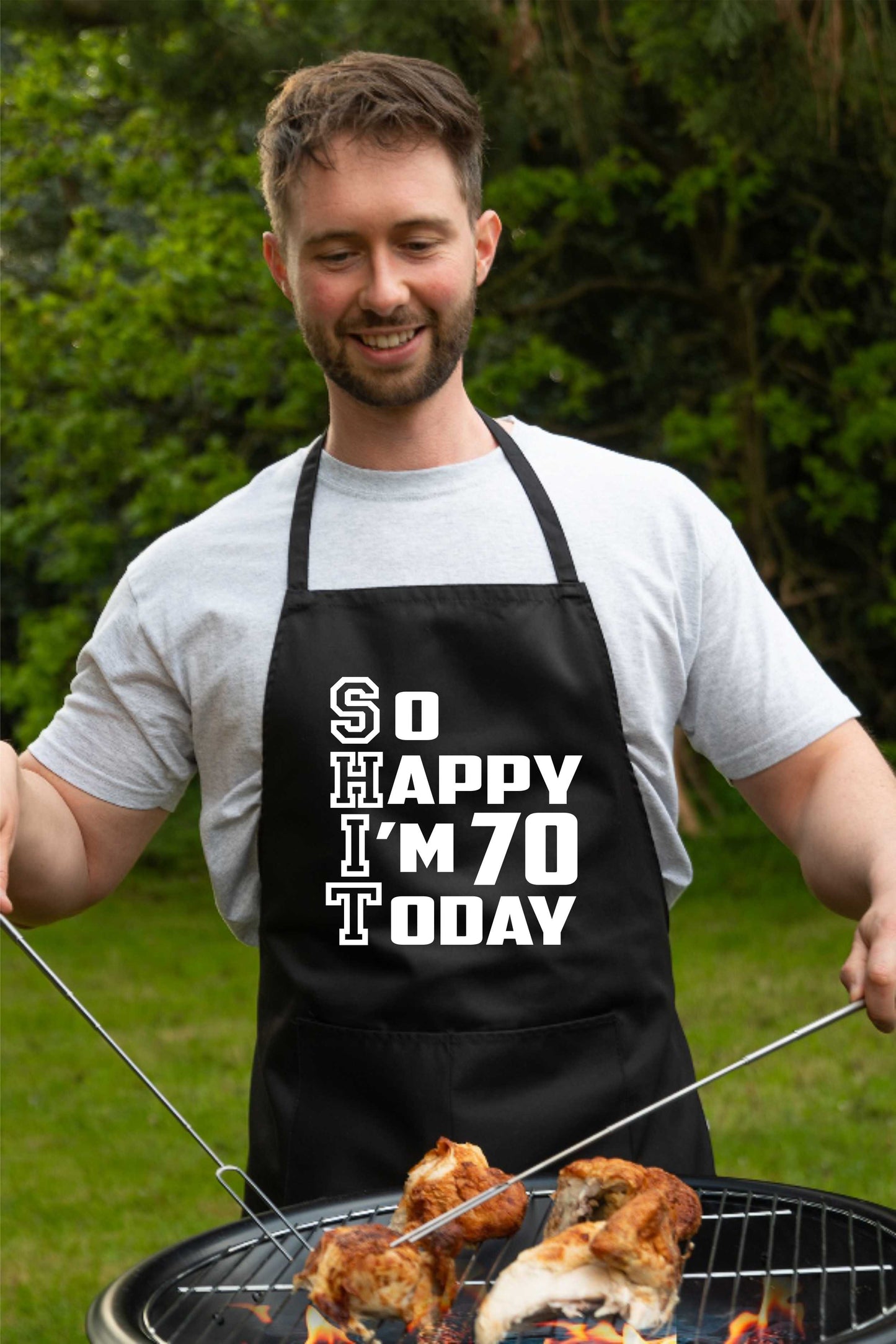 Apron Funny 70th Birthday Gift For Men & Ladies Turning 70 Present