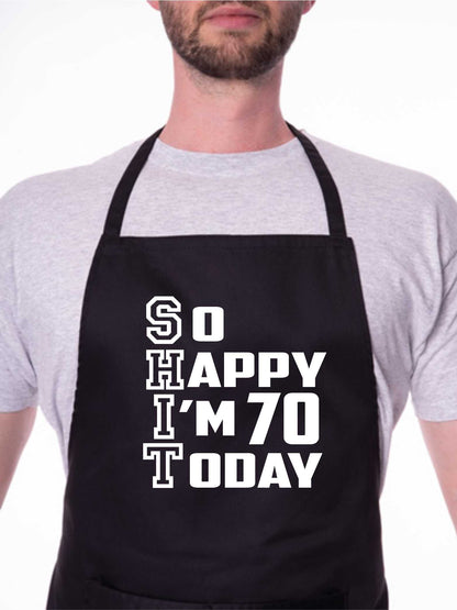 Apron Funny 70th Birthday Gift For Men & Ladies Turning 70 Present