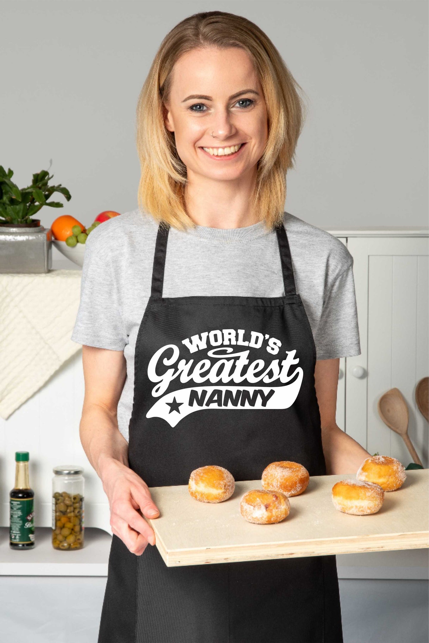 Apron Greatest Nanny Gift For Her Birthday Mother's Day Present