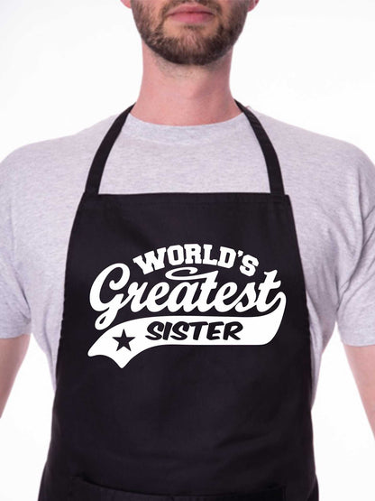 Apron Greatest Sister Gift For Her Birthday Mother's Day Present