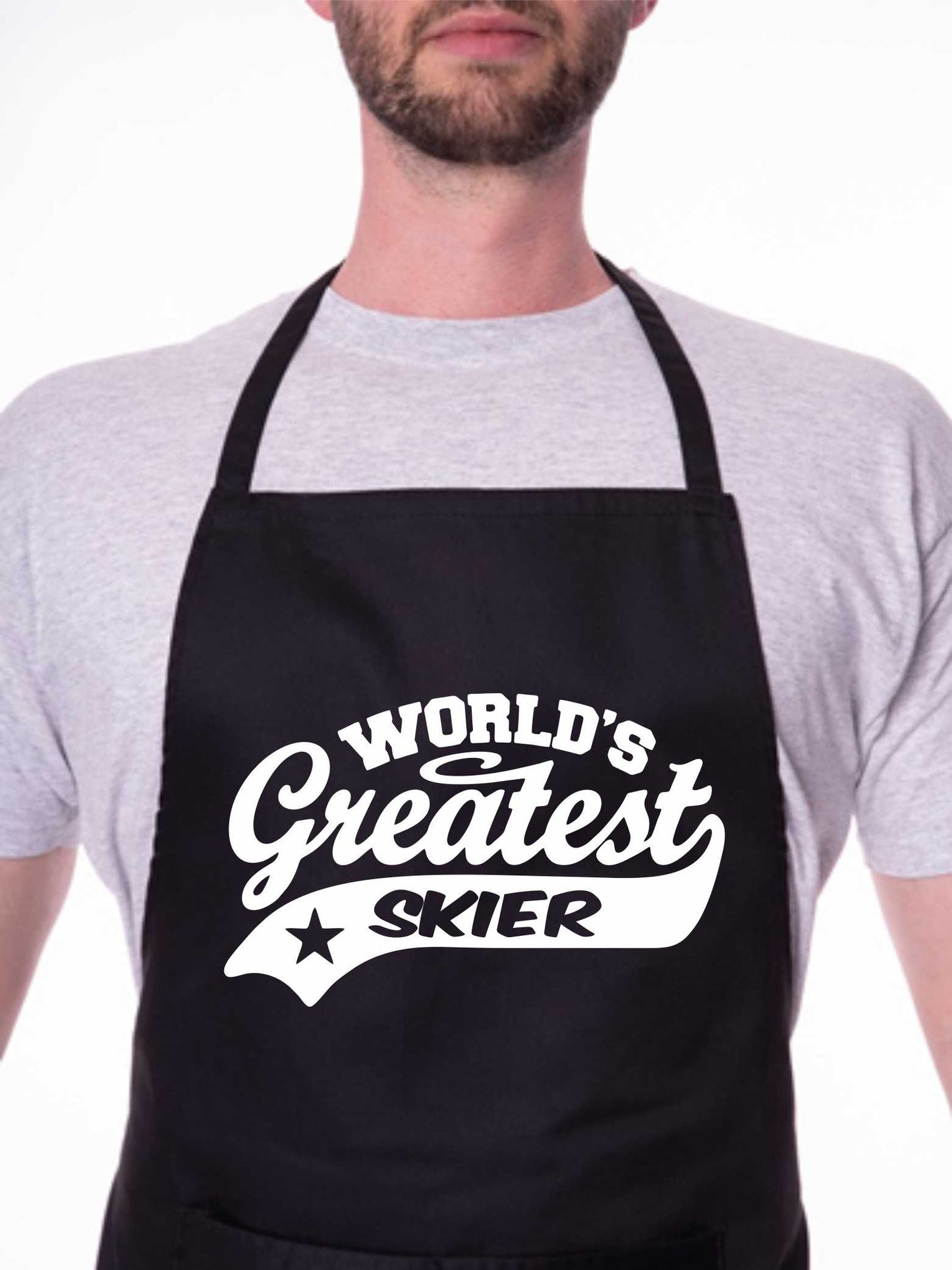 Apron Greatest Skier Gift For Him Gift for Her Skiing Birthday