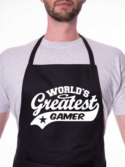 Apron Greatest Gamer Gift For Her Gift For Him Funny Birthday Present