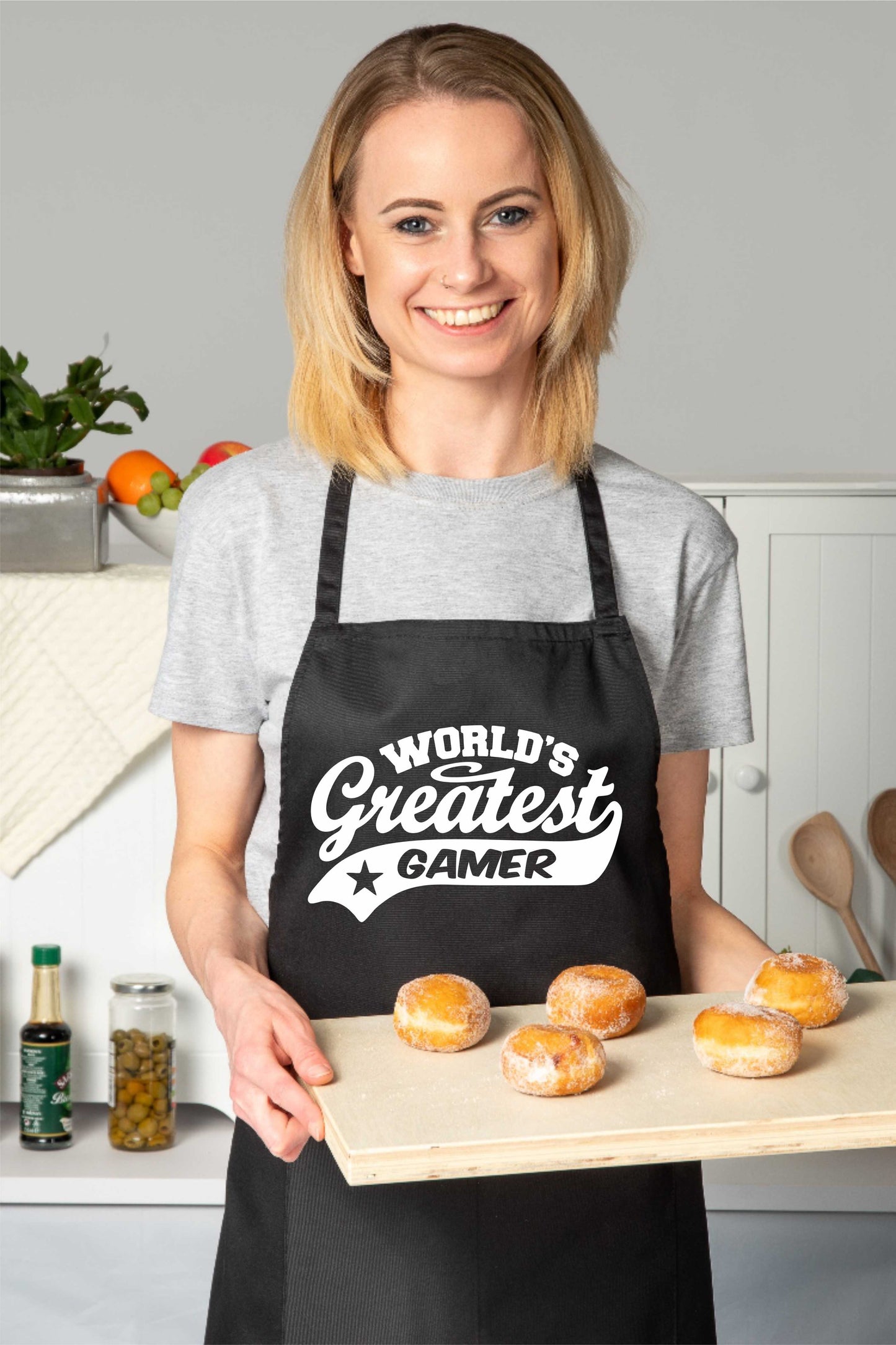 Apron Greatest Gamer Gift For Her Gift For Him Funny Birthday Present