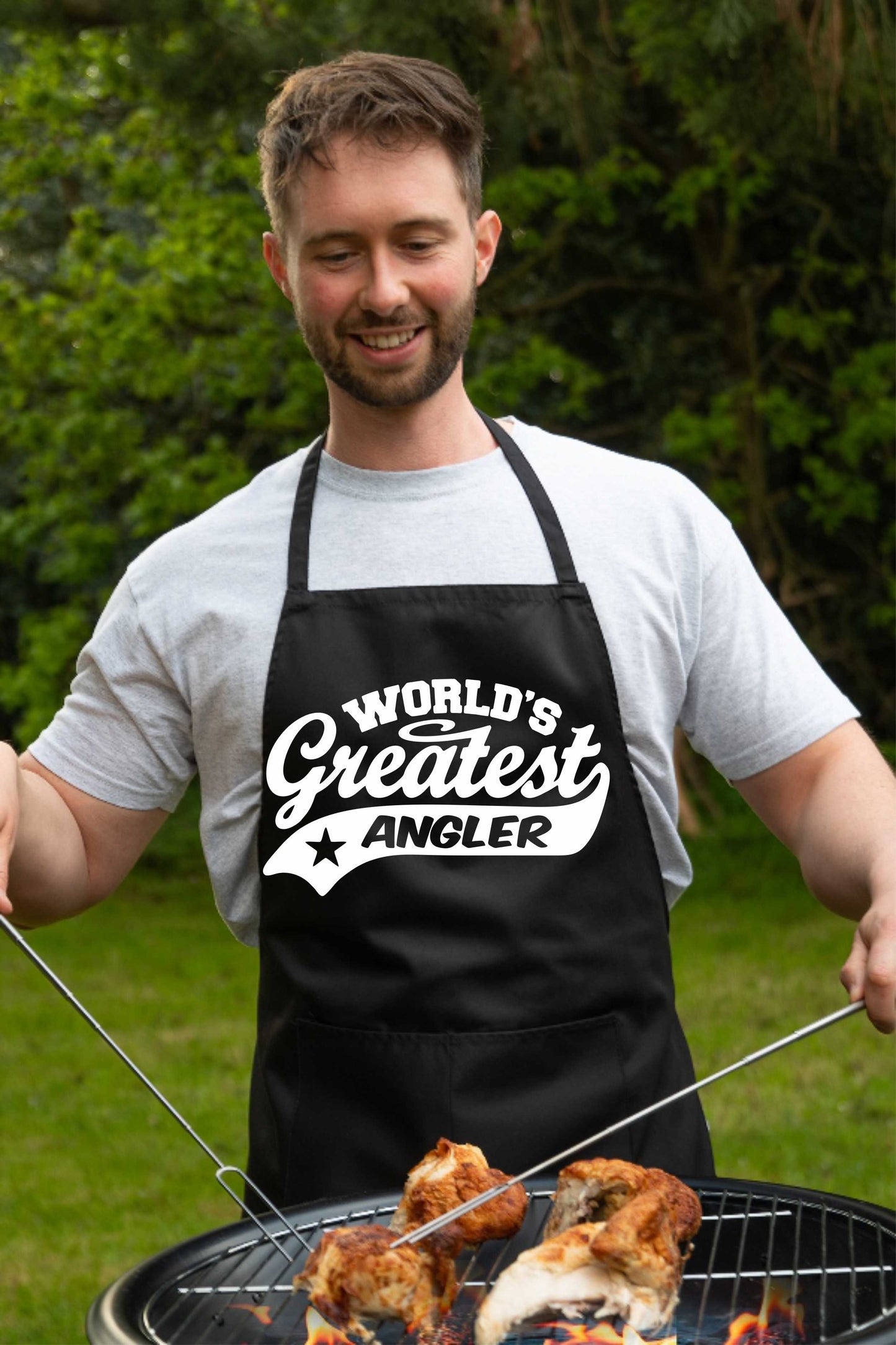 Apron Greatest Angler Gift For Her Gift For Him Fishing Funny Birthday Present