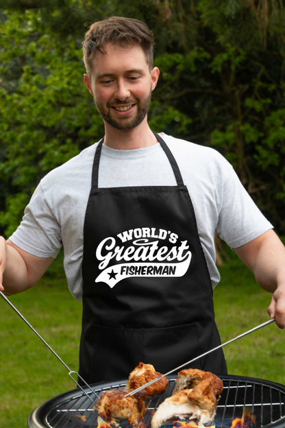 Apron Greatest Fisherman Gift For Her Gift For Him Fishing Birthday Present