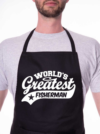 Apron Greatest Fisherman Gift For Her Gift For Him Fishing Birthday Present