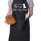 Apron Peace Love Dogs Dog Lovers Gift Paw Heart Dog For Life Gift