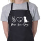 Apron Peace Love Dogs Dog Lovers Gift Paw Heart Dog For Life Gift