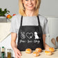 Apron Peace Love Dogs Dog Lovers Gift Paw Heart Dog For Life Gift