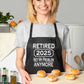 Print4U I Retired in 2025 Retirement Gift BBQ Baking Cooking BBQ Apron
