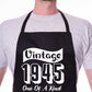 80th Birthday Vintage 1945 Age 80 Funny Apron Novelty Baking BBQ
