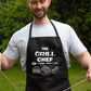 The Grill Chef  Apron Funny  Father's Day Birthday Gift Cooking Baking BBQ