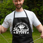 Only Smoke The Good Stuff Funny Apron Father's Day Birthday Gift Cooking BBQ