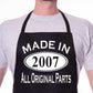 Made In 2007 18th Birthday BBQ Cooking Funny Novelty Apron