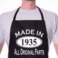 Made In 1935 90th Birthday BBQ Cooking Funny Novelty Apron