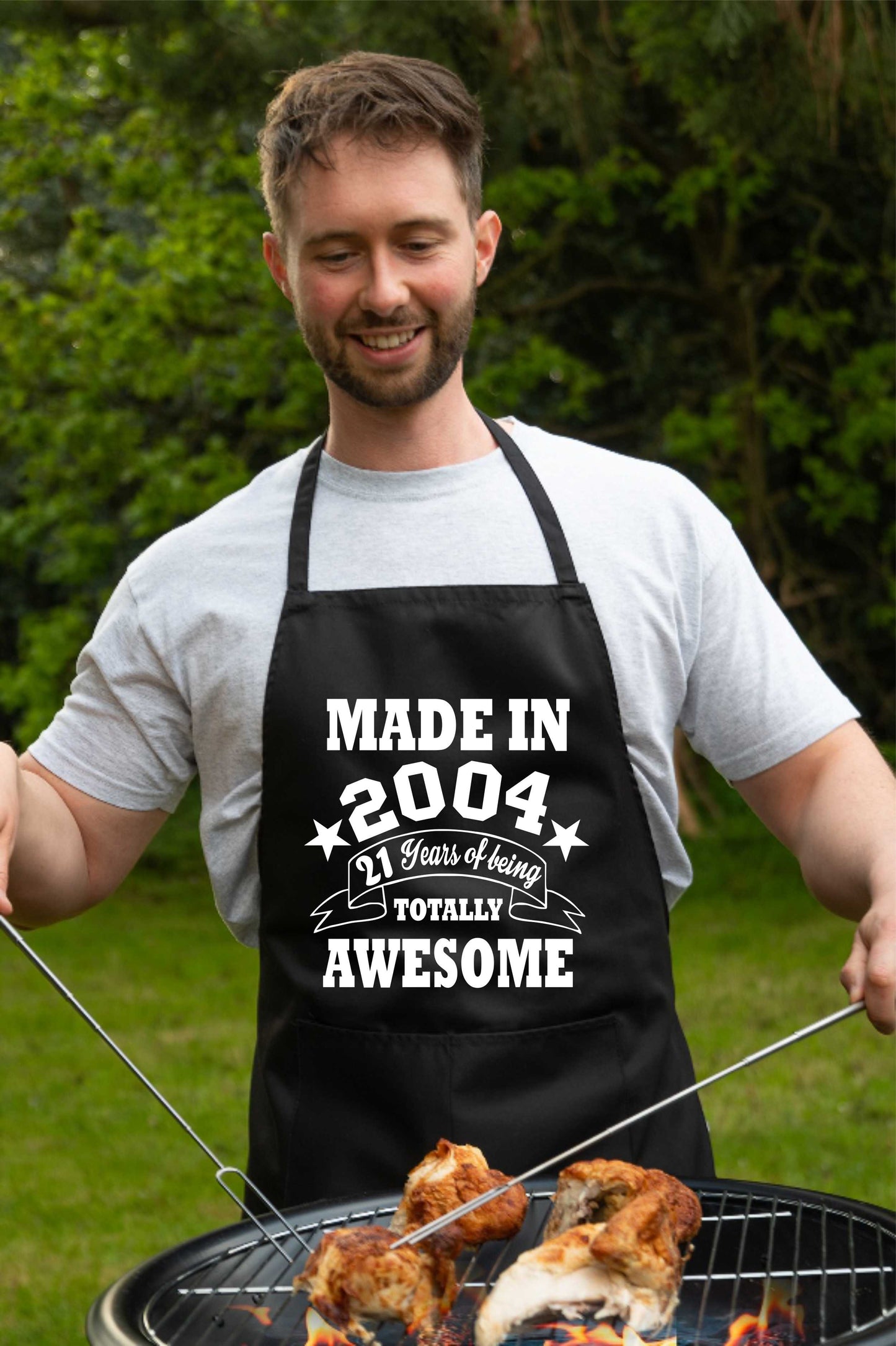 21st Birthday Made In 2004 BBQ Cooking Funny Novelty Apron
