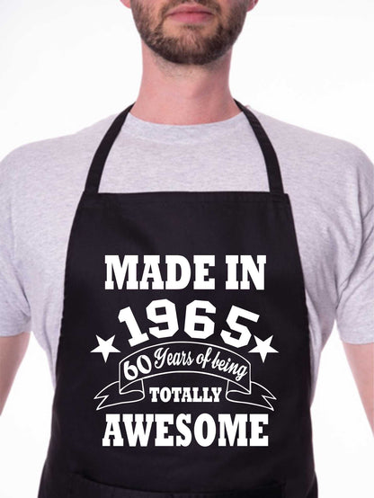 60th Birthday Made In 1965 BBQ Cooking Funny Novelty Apron