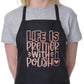 Apron Life Is Prettier With Polish Nail Salon Nail Technician Beauty Gift