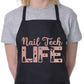 Apron Nail Tech Life Nail Salon Nail Technician Beauty  Salon Gift
