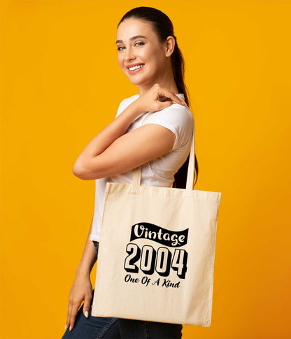 Print4U Born In 2004 21st Birthday Age 21 Re Usable Shopping Tote Bag