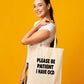 Be Patient I Have OCD Tote Bag Mental Health Awareness Ladies Shopper