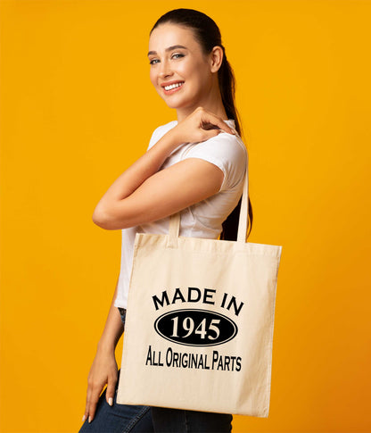 Print4u Shopping Tote Bag For Life Made In 1945 80th Birthday