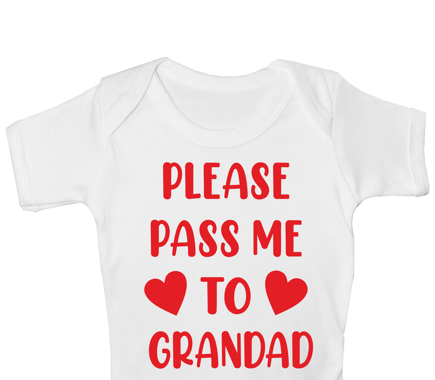 Pass Me To Grandad Funny Babygrow Pops Nanny Bodysuit Baby Gift