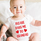 Pass Me To Grandad Funny Babygrow Pops Nanny Bodysuit Baby Gift
