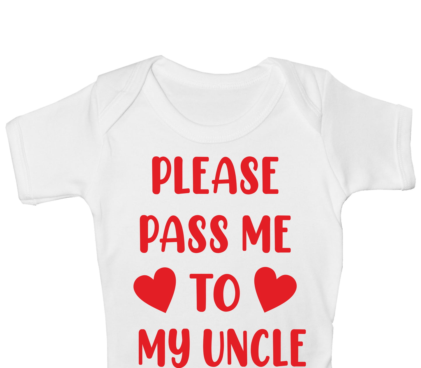 Please Pass Me To Uncle Funny Babygrow Bodysuit Baby Gift