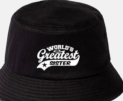 Bucket Hat Greatest Sister Birthday Mother's Day Present Gift For Her