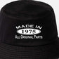 Made in 1975 50th Birthday Bucket Hat Age 50 Gift For Men & Ladies