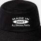 Made in 2007 18th Birthday Bucket Hat Age 18 Gift For Men & Ladies
