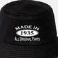 Made in 1935 90th Birthday Bucket Hat Age 90 Gift For Men & Ladies