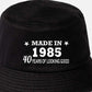Totally Awesome Made In 1984 Bucket Hat 40th Birthday Age 40 Men & Ladies