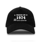 Made in 1975 50th Birthday Baseball Cap 50 Year Old Gift For Men & Ladies